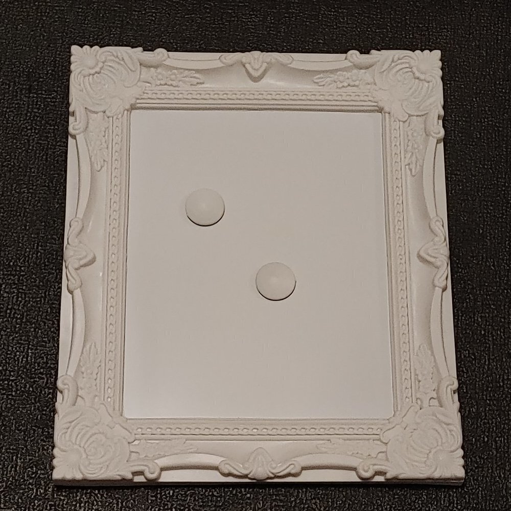 Vintage Frame White Board Dry Erase Board Shabby Chic Victorian Farm House